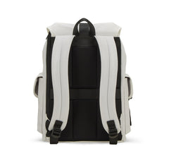 Lightweight Fold-Over Backpack Laptop Backpack, 16 inches, Black/White