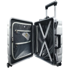 International Hard Shell Carry-On Spinner Case 20 inches, USB Power Plug