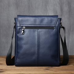 Deluxe Leather Crossbody Bag Tablet Bag Messenger Bag - Black/Blue/Brown