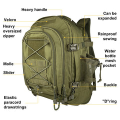 60L Hawkeye Series Military Style Backpack, Hunting & Assault Backpack