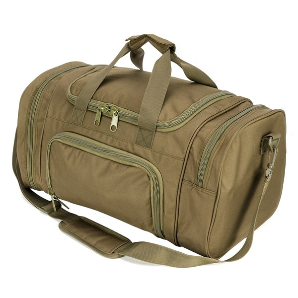 Tactical Duffel Travel Luggage Training Bag, Army Green/Black/Gray/Tan