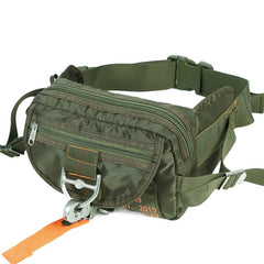 Men’s Waterproof Fanny Pack Waist Pack Belt Bag - Army Green/Black/Gray