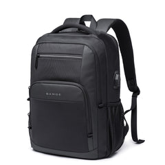 Waterproof Travel Backpack Laptop Carrying Pack, Black/Gray, 15 inches