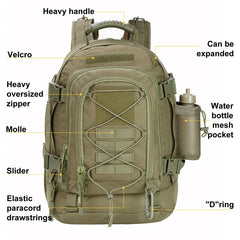 60L Hawkeye Series Military Style Backpack, Hunting & Assault Backpack