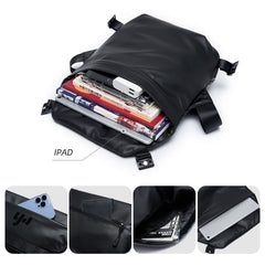 Men's Prime Messenger Bag All Black Crossbody Bag 11-inches Tablet Bag