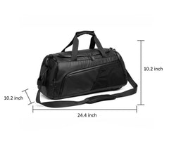 All-Weather Dry Wet Separation Backpack Duffel Bag with Shoulder Strap