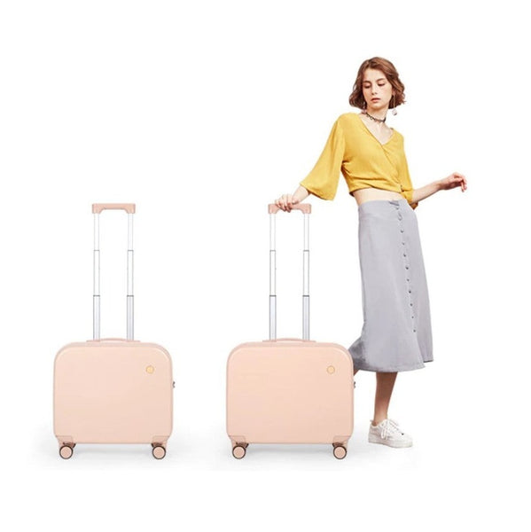 Stylish Hard Shell Carry-On Suitcase Jetset Rolling Luggage, 18 inches