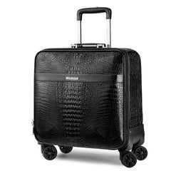 16/20/24 inches Crocodile Embossed Rolling Luggage Suitcase Trolley Box