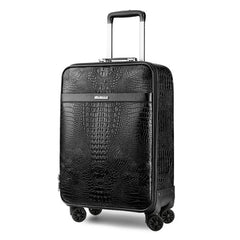 16/20/24 inches Crocodile Embossed Rolling Luggage Suitcase Trolley Box