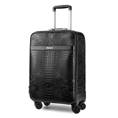 16/20/24 inches Crocodile Embossed Rolling Luggage Suitcase Trolley Box