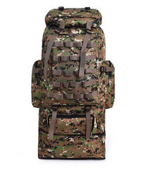 Tactical Mountain Expedition Backpack with Buckled Top Lid, Two Sizes