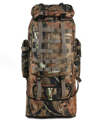 Tactical Mountain Expedition Backpack with Buckled Top Lid, Two Sizes