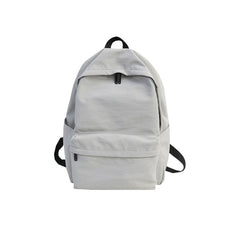 Canvas Backpack with Zipper Closure for Office/School/Travel, One Size