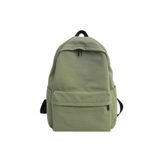 Canvas Backpack with Zipper Closure for Office/School/Travel, One Size