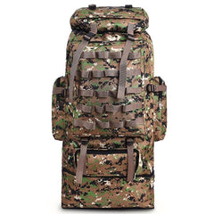 Tactical Mountain Expedition Backpack with Buckled Top Lid, Two Sizes