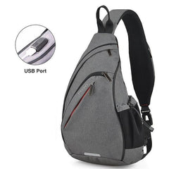 Urban Crossbody Bag Sling Bag with USB Charging Port 17/19/20 inches