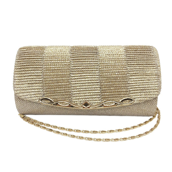 Glittery Evening Handbag Stylish Sequined Clutch Bag with Chain Strap