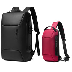 Waterproof Computer Backpack Anti-Theft Backpack with USB Charging Port