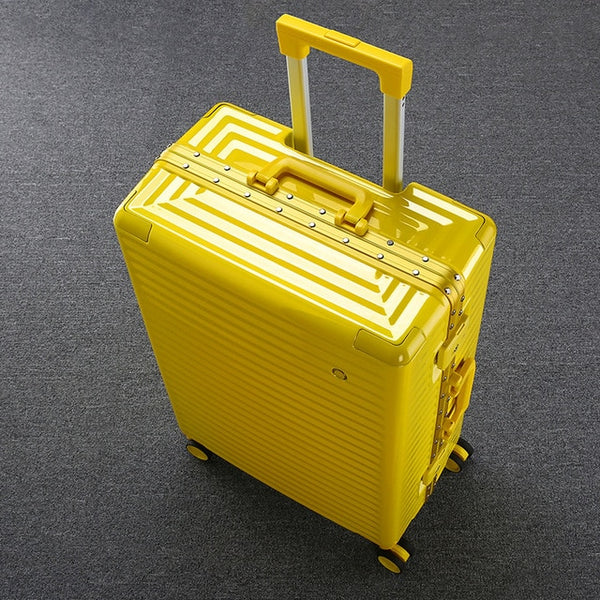 Sleek Waterproof Rolling Bag Hard Shell Spinner Case 20/22/24/26
