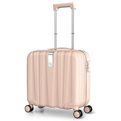 Polycarbonate Cabin Rolling Luggage with Lockable Zippers 16/18 inches