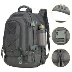 Large Waterproof Assault Backpack with Molle System 60 Liters, One Size