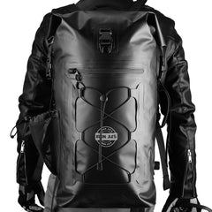 Waterproof All-Black Motorcycle Backpack 35L Travel Dry Bag, One Size