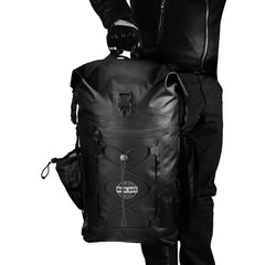 Waterproof All-Black Motorcycle Backpack 35L Travel Dry Bag, One Size